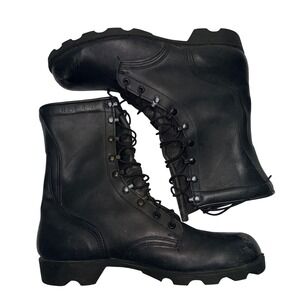 VTG RO Search US Military Combat Boots Black Leather Lace Up Men's Size 11R